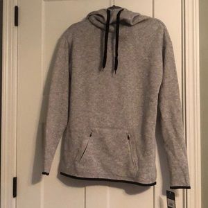 NWT Champion heather grey sweater/fleece pullover